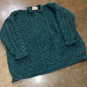 90s Carraig donn cable knit wool sweater